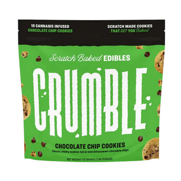 Crumble Edibles 10pk / 30mg D9 / Chocolate Chip Cookies